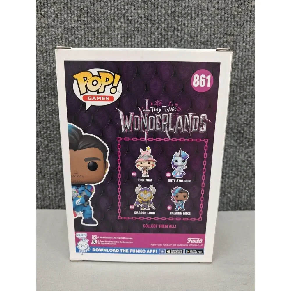 Funko Pop Paladin Mike 861 Tiny Tinas Wonderland Vinyl Figure